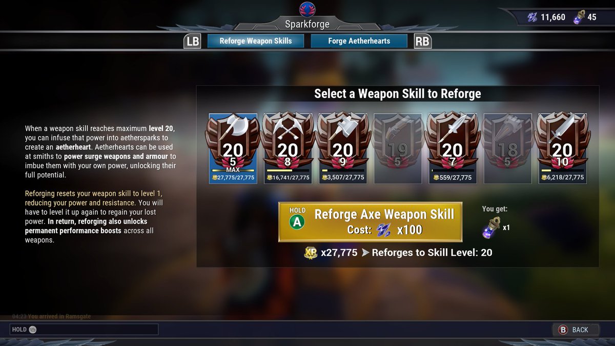 phat_sk8r's tweet image. #Dauntless #Reforge Max Level Reforge