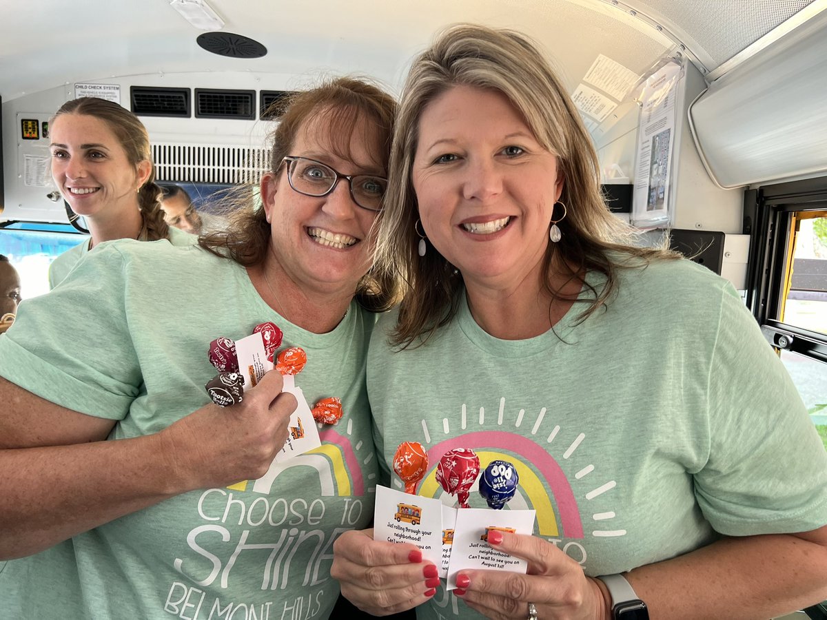 belmontbears's tweet photo. Our staff took a bus ride-a-long through our neighborhoods today!! We loved seeing all the students waiting to see us!! We are focused on building relationships and making academics meaningful for our students!! 🌈 “Choose to Shine” @CobbSchools https://t.co/GK5K7Yw0fg