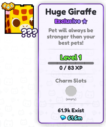 brxeet's tweet photo. 🎉Daily Pet Simulator 99 Giveaways | Day 32🎉
🔥Huge Giraffe🦒

Requirements:
🥇1. Follow me
❤️2. Like &amp; RT
🔴3. Subscribe to me - https://t.co/9RUP9lfwsy
💬4. Reply with your username

🎉Ends in 48 hours!
#Roblox #PS99 #PetSimulator99 #PetSim99 #PetSimulator99Giveaways https://t.co/75neWt6oTM