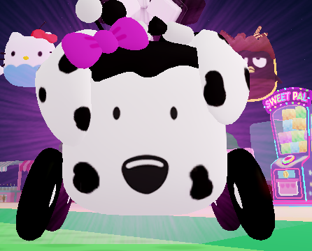 Vothless's tweet image. CRYIGN i know its a dog nose but i cant unsee it being a mouth.. 😭 #robloxgames #hellokittycafe