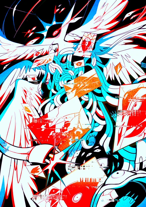Kofi for indigonightmare! Their biblical angel design! Words can't express how fun it was to play with this character!!! 