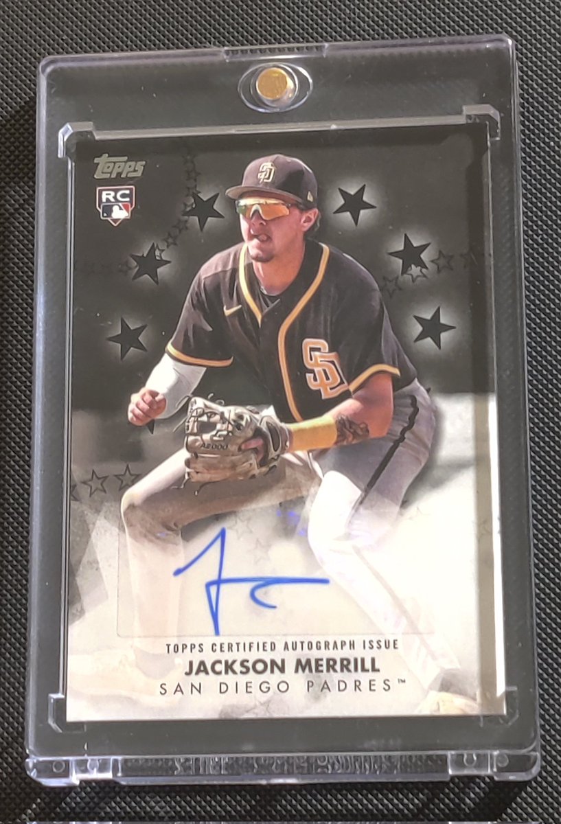Freeway_OnlyWay's tweet photo. Pulled a Jackson Merrill RC auto from a @Topps Hobby Jumbo series 2! Go Padres! https://t.co/IkacjR1kfd