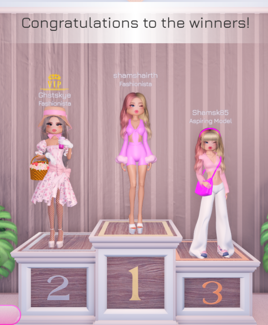 i wanted to play dress to impress but i feel like there is some kind of  meta or botting lmao here are the winners for "folklore" and "secret agent"  like wtf