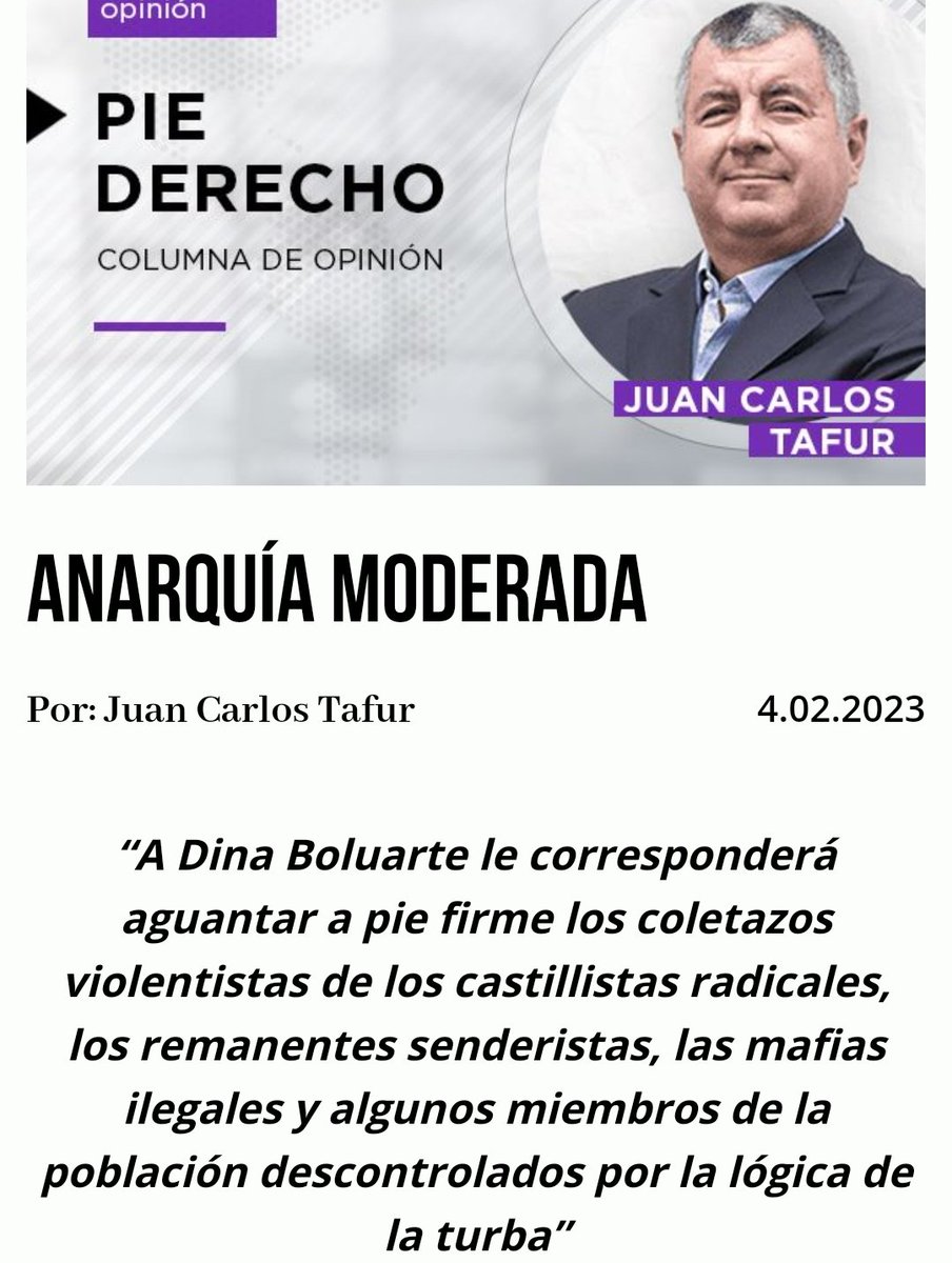 mirecarhuas's tweet photo. Castillo Alva con prisión preventiva de 36 meses fue abog de #DinaAsesina
#Efficcop consideró que sería operador de la org criminal de la #fiscalbamba junto al periodista Tafur, quien habría publicado columnas en su medio Sudaca para obstaculizar procesos de #CuellosBlancos https://t.co/opMhXnjGQg