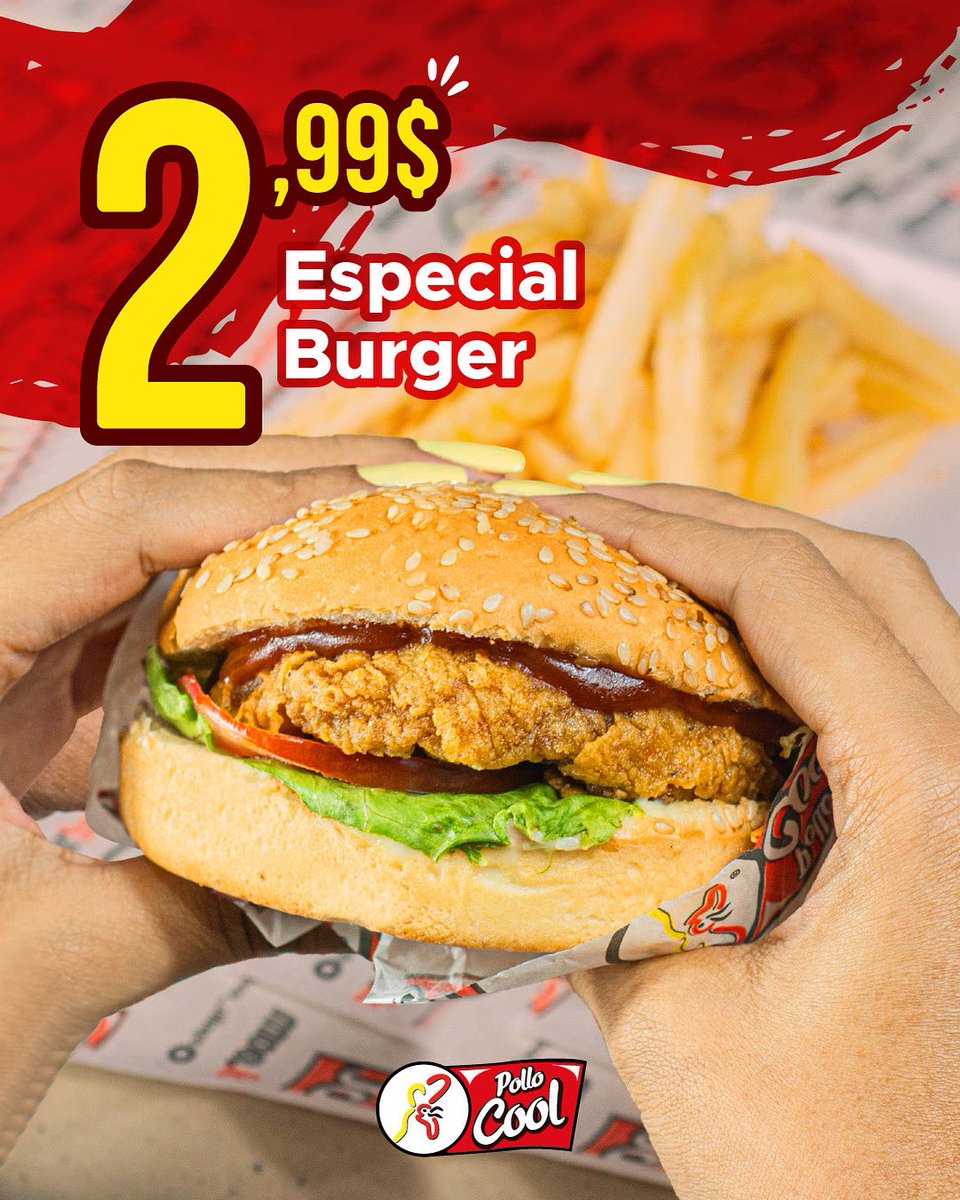 pollocool_'s tweet photo. Promo brutal Burger #Venezuela #25julio https://t.co/SmfBQi4Xhu