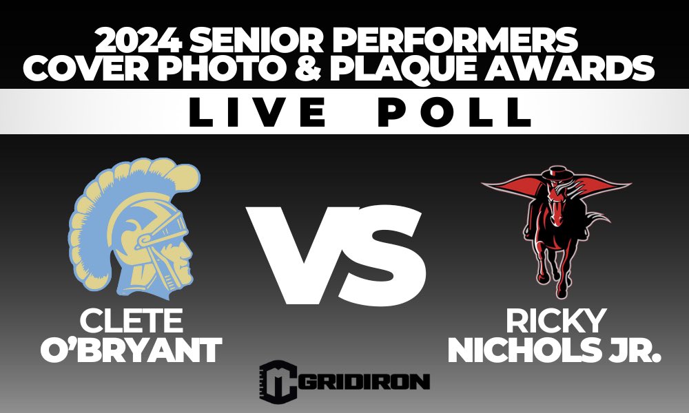 CM Gridiron’s 2024 Senior Performers Cover Photo and Plaque Awards Poll Tournament Round 2 (Part 3): LIVE POLL

Who will be the next two top performer players to be featured on CM Gridiron’s Cover Photo and Plaque Awards?

The next 5 head-to-head tournament-style matchups begin
