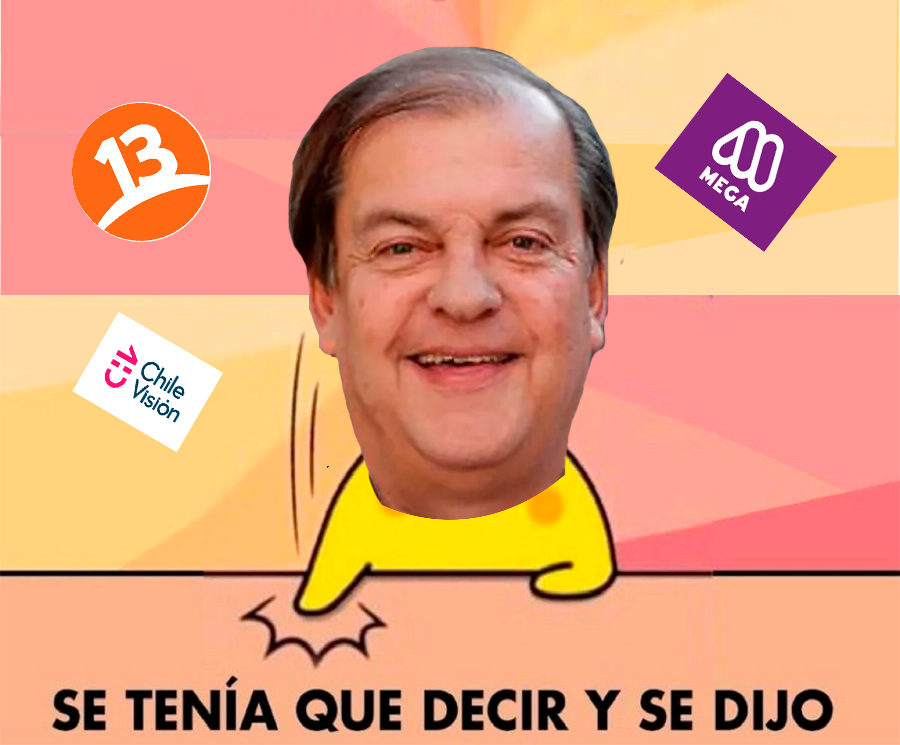 EmilioCatalan's tweet photo. “No tener TV pública implica que los chilenos se van a informar por grupos económicos, el grupo Luksic en Canal 13 y el grupo Heller en Megavisión, y unos gringos que andan circulando en Chilevisión ” @TVN @Mega @canal13 @vidalvocero #vidal #Mega #CHV #Canal13  #Paramount https://t.co/ugZ2VSMsq6