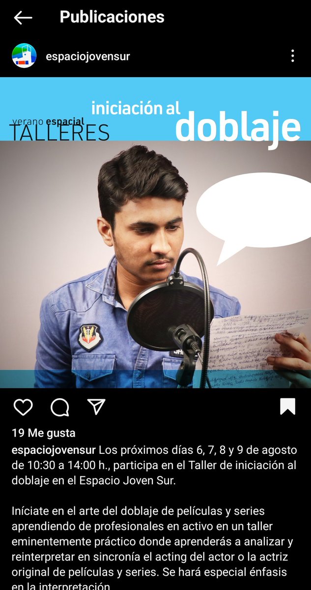 thecrespo9's tweet photo. @ItItsagi Puess...si estás por Valladolid esto te interesa, yo a lo mejor me apunto https://t.co/svOmgutAwt