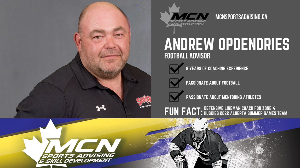 Meet Andrew Opdendries: MCN Football Advisor🏈

Andy’s full story👉 instagram.com/reel/C9ndGsGul… 

mcnsportsadvising.ca/our-team/