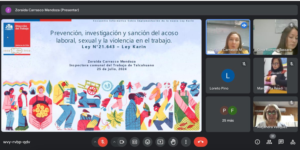 drt_biobio's tweet photo. Hoy difundimos alcances y contenidos de #LeyKarin en encuentro virtual de "Información Laboral", organizado por #Omil  @munitalcahuano. La jornada convocó a +de 50 representantes de Inst. públicas y privadas. Expuso Zoraida Carrasco, Jefa de la ICT #Talcahuano. #DerechosLaborales https://t.co/mjAMEVbglm