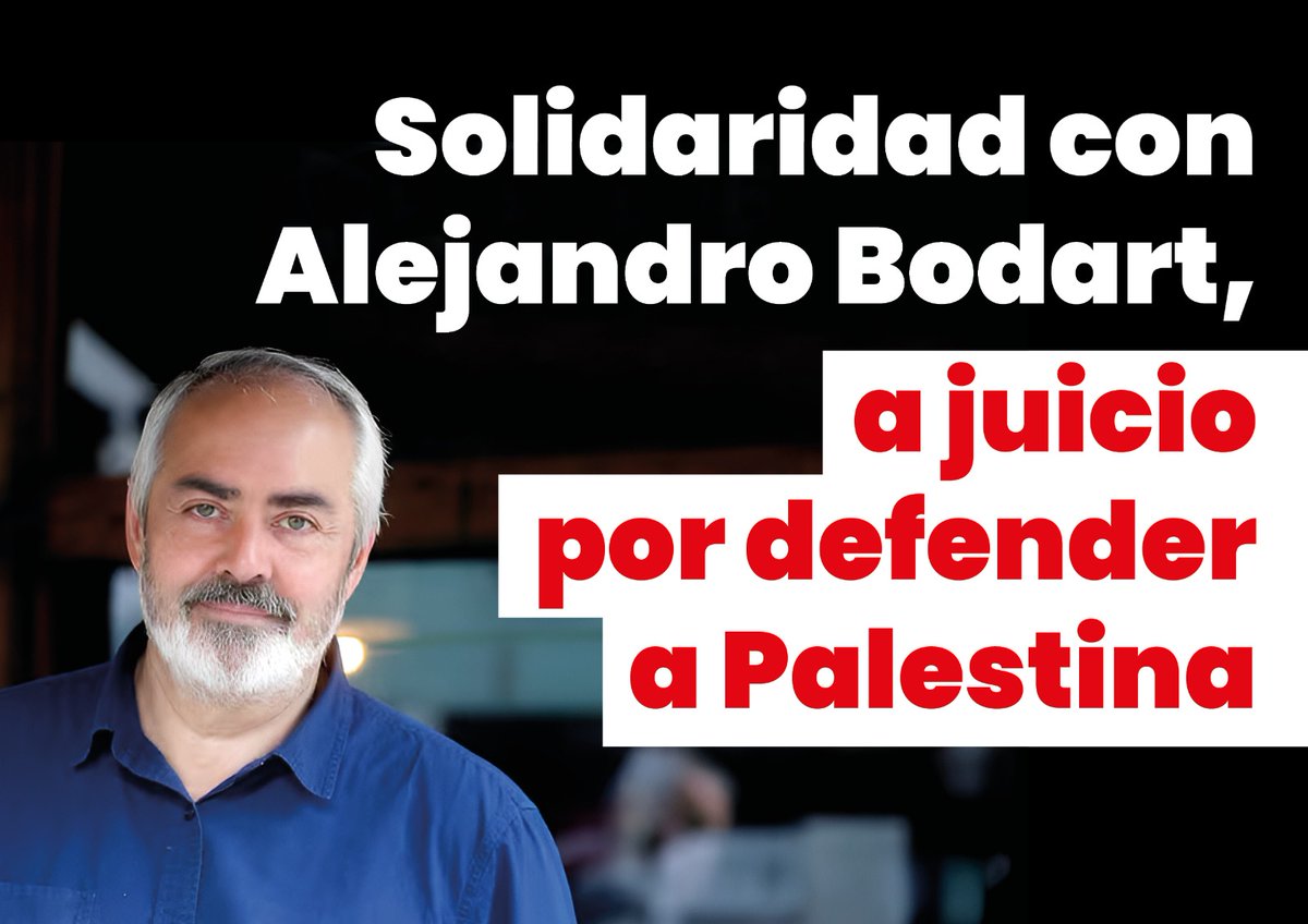 En este mundo capitalista del revés y la hipocresía, se penaliza el apoyo a un pueblo víctima de limpieza étnica. 

Es la involución a la barbarie. Por eso, el proceso a <a href="/Ale_Bodart/">Alejandro Bodart</a> no es justicia, es impunidad para encubrir criminales. 

#AbsolucionABodart