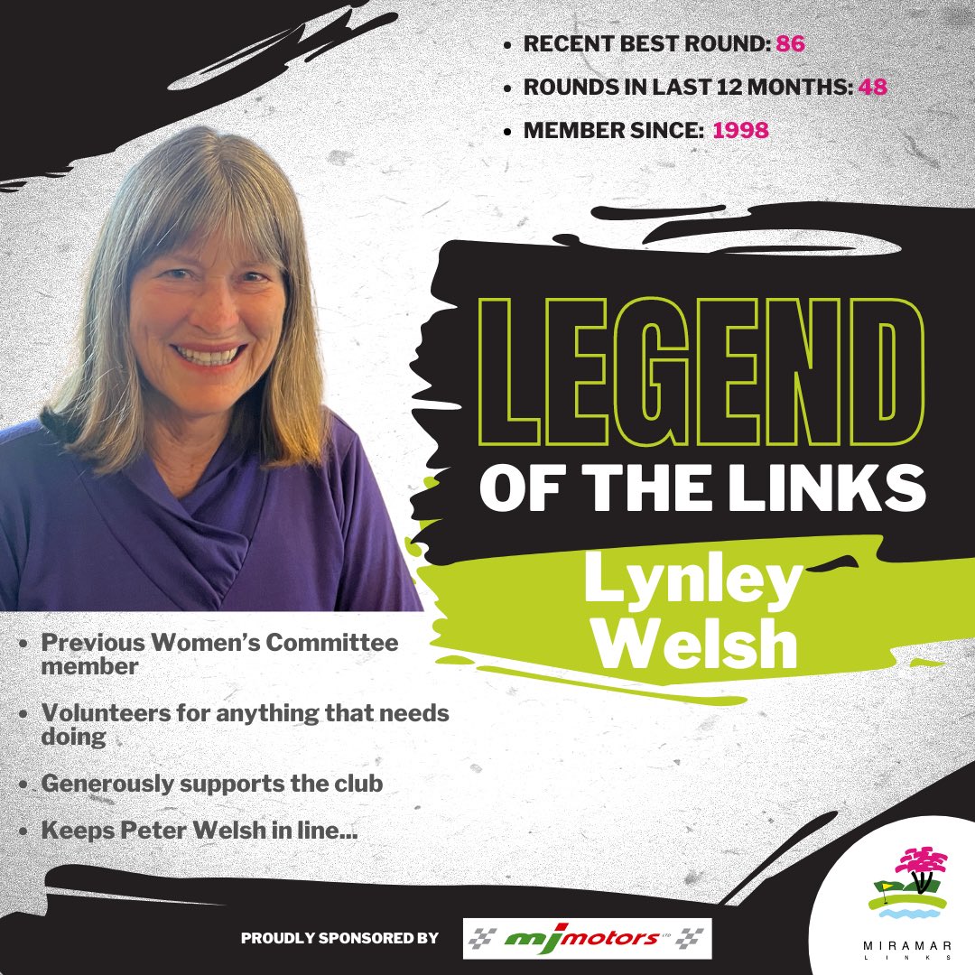 The lovely Lynley Welsh! Superstar! <a href="/MiramarLinks/">Miramar Links Golf</a> #legend #golf