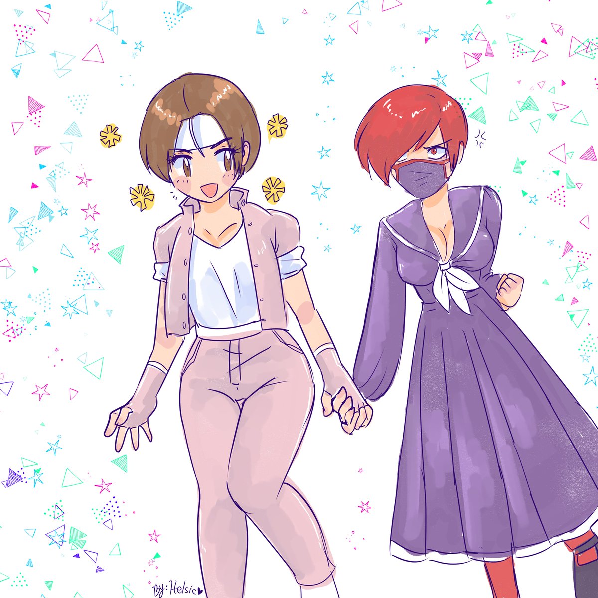 helsic's tweet photo. The Miss X ending in SNK Heroines is so cute and lives rent-free in my mind.
#SNKH #MissX #Kyoko https://t.co/8yW9baQGWw