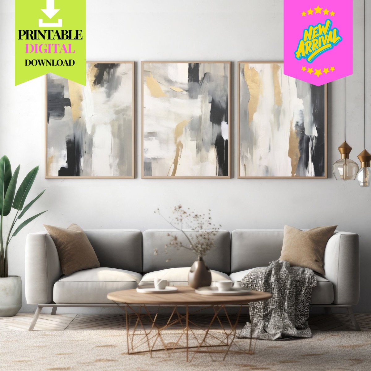 funkfunkyprints's tweet image. #SetOf3 #AbstractArtPrint Black White and Gold Abstract Art Print Set of 3 - Modern Wall Decor | Contemporary Art | Luxury Home Decor | Printable Digital Download
etsy.me/3WwxnOv