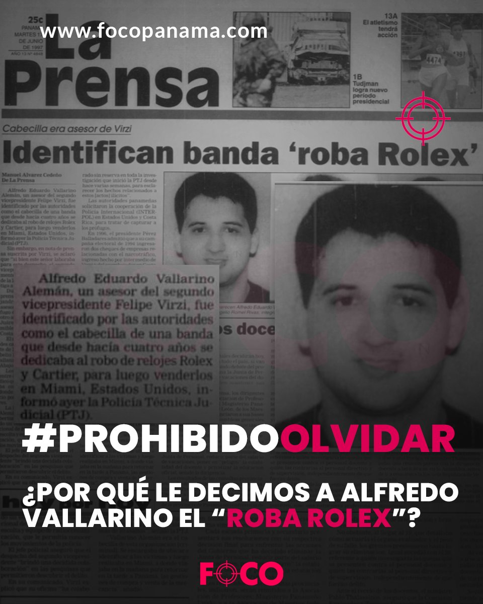 Para los que se preguntan por qué le decimos ROBA ROLEX a Alfredo Vallarino. <a href="/vallarinopanama/">Alfredo Vallarino A.</a>
