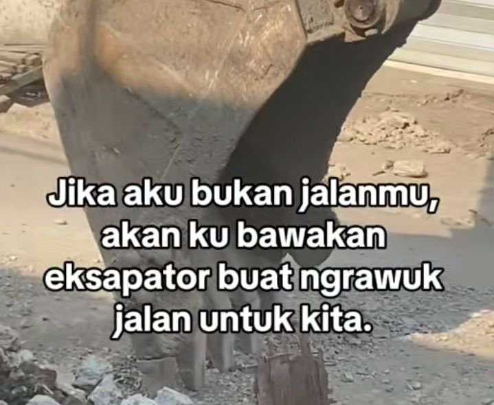 Biar mudah kita lewati berdua