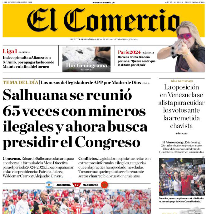 jasalhuana's tweet photo. @PeruECpe diario grande del país debería ser íntegro, con esto demuestra  similitud con @willaxtv = FNews. Saben q un minero informal = proceso de formalización y un ilegal jamás podrá hacerlo; pero adrede equipara a todo minero como ilegal y q @salhuanacavides los recibió(1/6)🧵 https://t.co/kr8JST8a0c