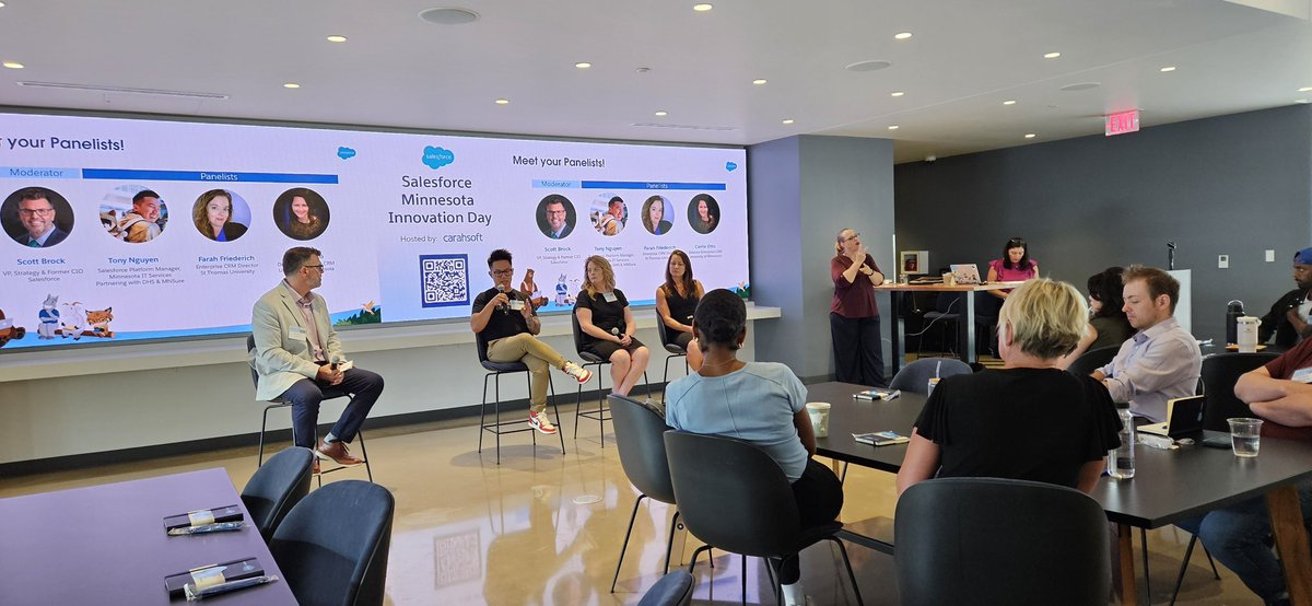 Had a great time learning from industry leaders and giving by back by sharing my experience of how to leverage the @Salesforce community to create an amazing team to serve our community at the State of Minnesota.
