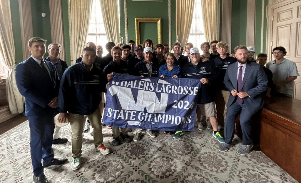 What an amazing day our Boys Lacrosse 🥍 team had at the Massachusetts State House this afternoon. They received a special citation for winning the <a href="/MIAA033/">MIAA</a> Division 4 Boys Lacrosse State Championship! A HUGE thank you to State Rep Fernandes, Senator Cyr, and Governor Healey!