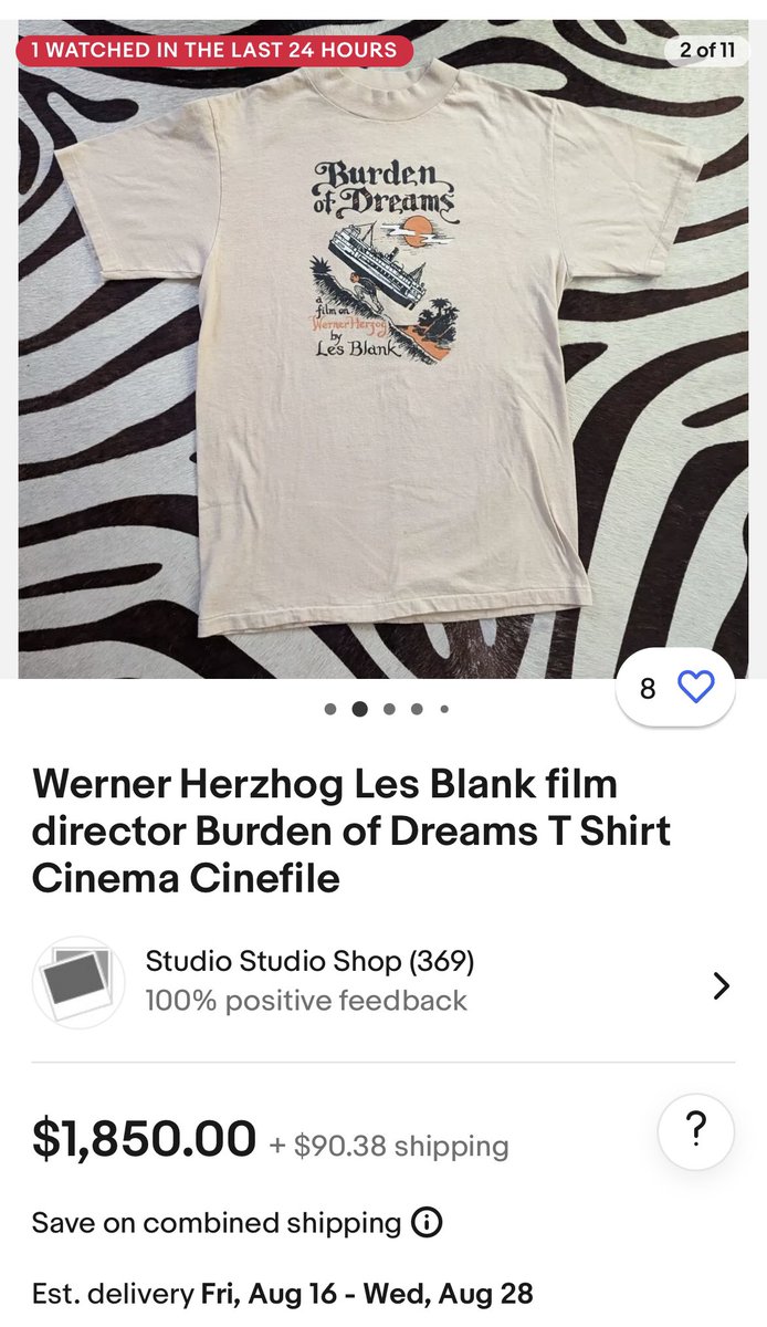 THuggz's tweet image. Looking for 9 people to join my Burden Of Dreams (1982) shirt timeshare