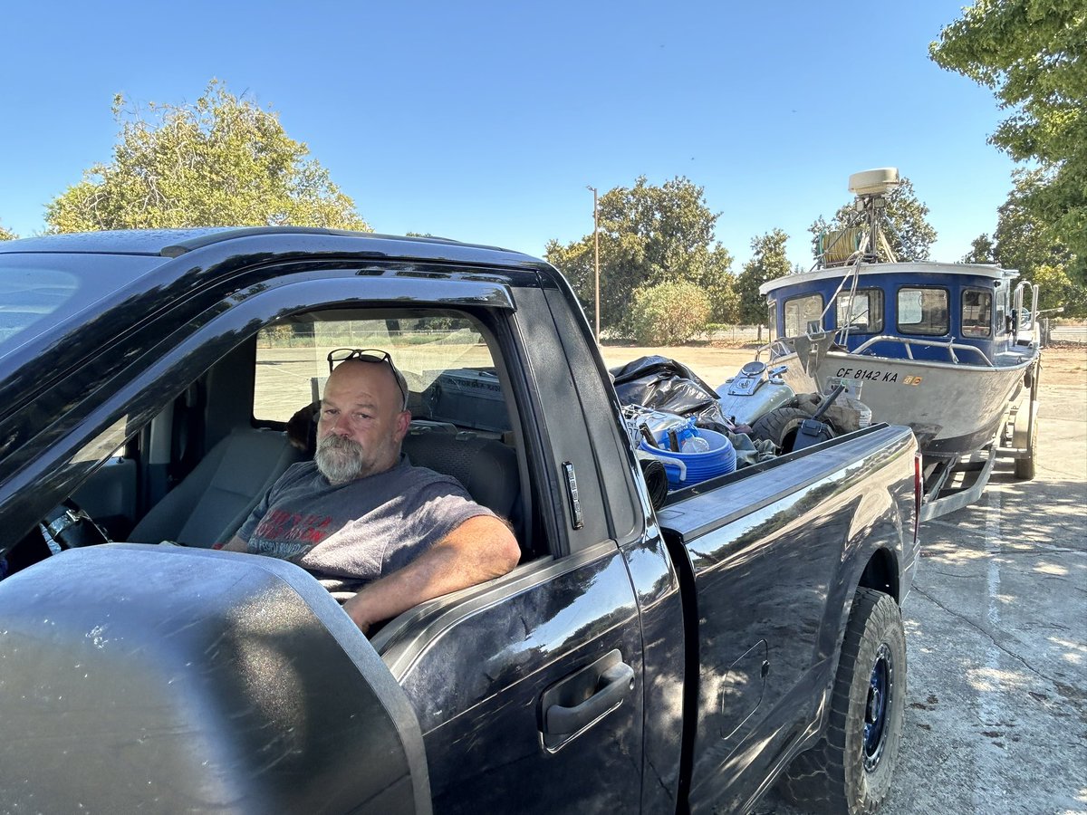 David Eleazer lost his pups while evacuating the #parkfire. 

“They were confused and took off. I had to leave eventually to escape.” 

It’s the 2nd fire he’s had to evacuate from in 5 years. The 1st  he lost everything. He’s not sure about his home in the timberline. <a href="/kqednews/">KQED News</a>