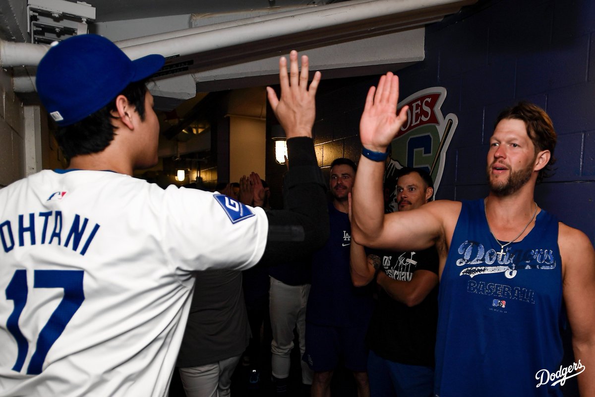 Teammates, Shohei and Clayton.