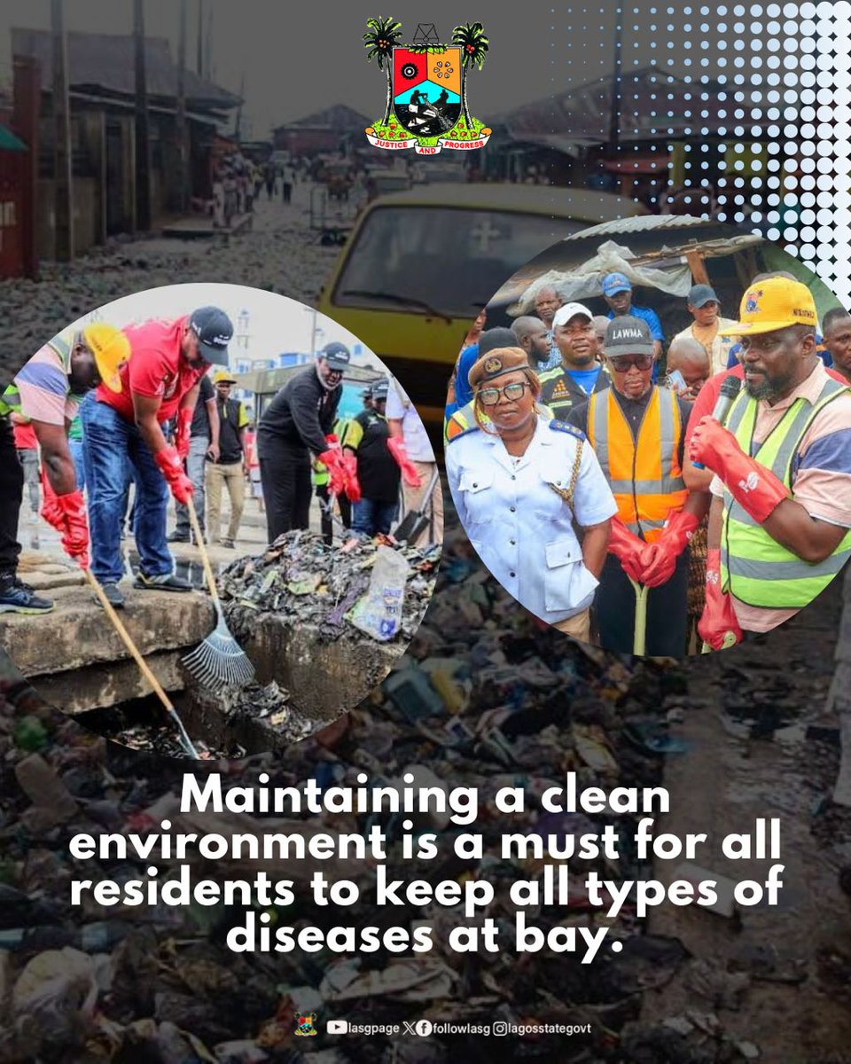 followlasg's tweet photo. Own Your Environment
@jidesanwoolu @drobafemihamzat @gbenga_omo
@gboyegaakosile @BSaluHundeyin @Mr_JAGs @LAGESCOfficial
#OwnYourEnvironment #MaintainACleanEnvironment
#LASG #AGreaterLagosRising https://t.co/NzVaZNoVsk