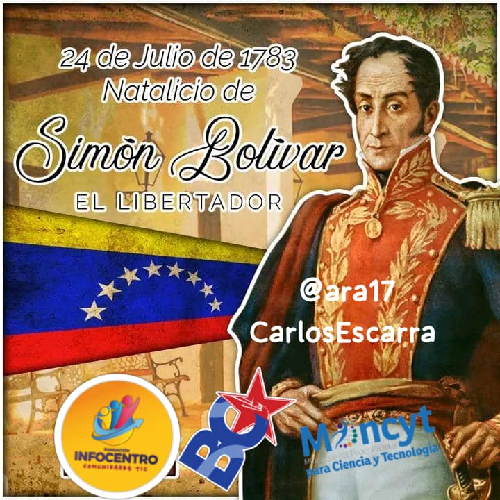 Un 24Jul1783, Nace el Libertador de Venezuela en una casa colonial ubicada al oeste de la Plaza San Jacinto, con el nombre de Simón José Antonio de la Santísima Trinidad Bolívar Ponte y Palacios Blanco, hijo de Juan Vicente Bolívar y María Concepción Palacios. <a href="/NicolasMaduro/">Nicolás Maduro</a>