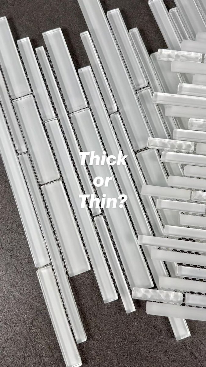 OceanMosaics's tweet photo. Linear glass tile in bright white glass. Modern mosaic tile design. Ideal for white kitchen tile backsplash ideas, white shower tile, white bathroom tile. | white kitchen tile ideas | white kichen tiles | white bathroom tiles https://t.co/ArsIA9972V https://t.co/ZlQ4sk1q8U