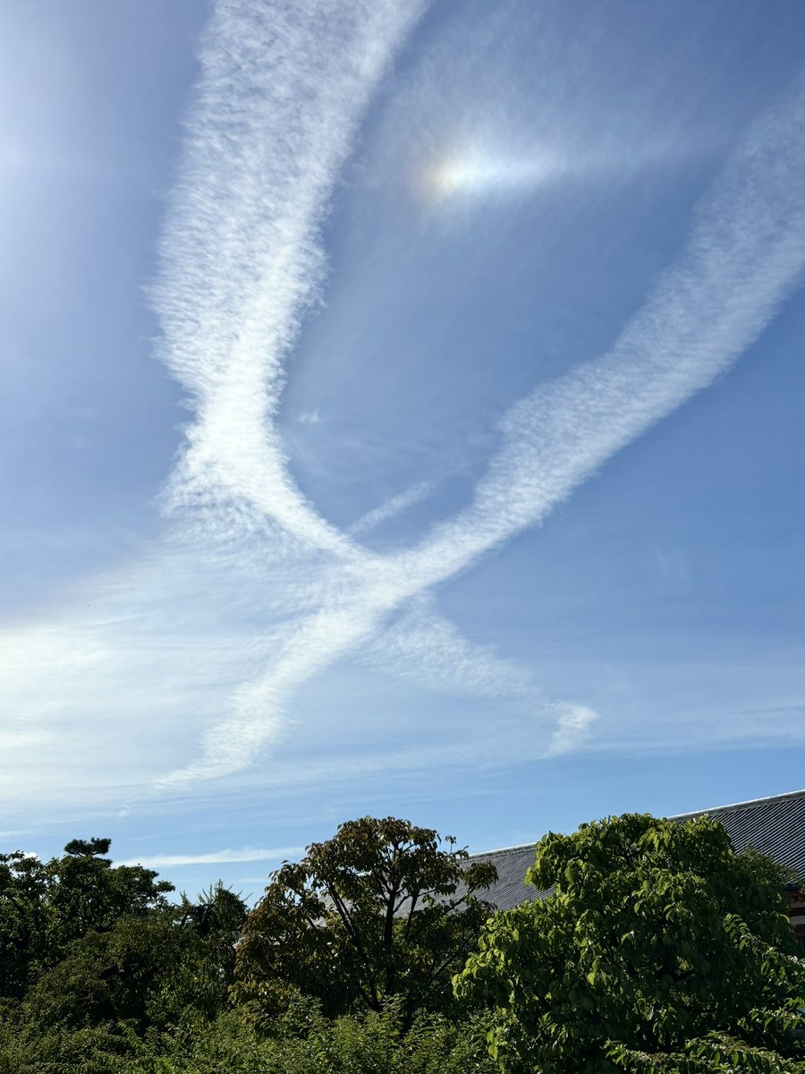 tryu2014's tweet photo. こんな雲がお寺の上空に。
本日の薬師寺はX日和
皆様、水分補給を忘れずに！ https://t.co/6EYiiRC55k