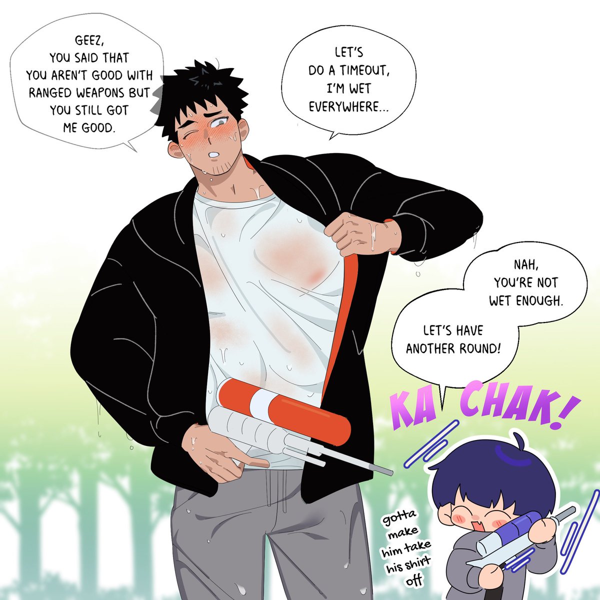 保カフ| hoshikaf | hoshikafka (1/2)

i was supposed to draw something cute and fluffy based on the new🔫 merch art but my hand slipped so here we are again with another kafka oppai art 😔

(翻訳は次のpost)