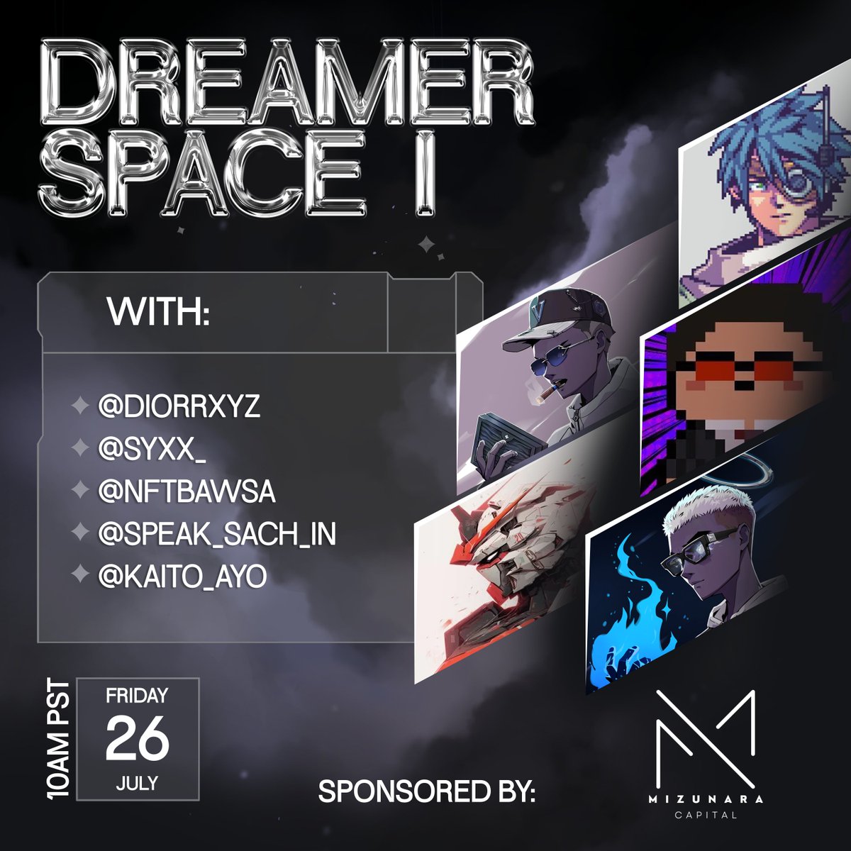vantaworld's tweet photo. Vanta World Community Spaces I. 🔮

Tomorrow at 10am PST, we will be hosting our first weekly Dreamer Spaces. Come by to talk to the team, meet the community, and also the chance to win some prizes! 

Set a reminder below 🔔⬇️ https://t.co/T0jowHYibo