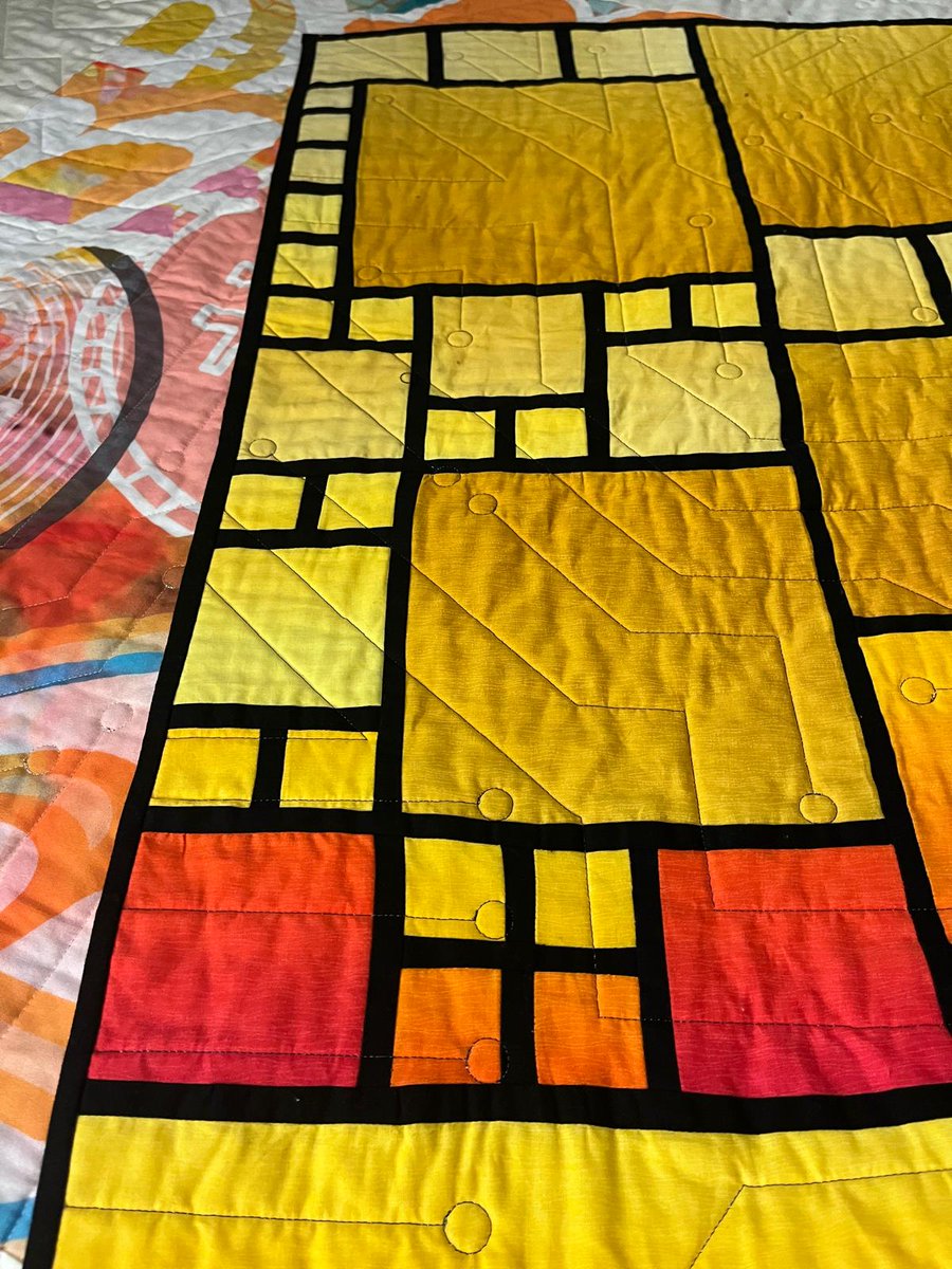 blckhghtqlts's tweet photo. Quilts have been storytellers of history for generations. The making of a quilt has long been the marking of a special family event treasured from generation to generation. 

Now Block Height Quilts usher in the recording of Bitcoin’s Block Height Timechain by quilting blocks that depict the block height of an important date and time in the lives of those that wish to record its importance. The photo in this posting is an Artistic Interpretation of Bitcoin’s Block Height…marking the founding of Block Height Quilts. 

Each quilt or wall art hanging is unique, designed and quilted in fabrics of your choice, size and labeling. We can quilt a segment of your actual Block Height to match the full actual Block Height from a visualizer like mempool or bitfeed that would appear in a fabric label on the back of the ordered quilt. Labels will include the importance of the date and time such as the birth of a child, wedding, founding of a business, your first Bitcoin purchase, etc. Fabric labels can also include a photo of a newborn, wedding couples, logos, etc. 

Block Height Quilts will work individually with each customer to create a very unique piece that expresses and records your Timechain memories.