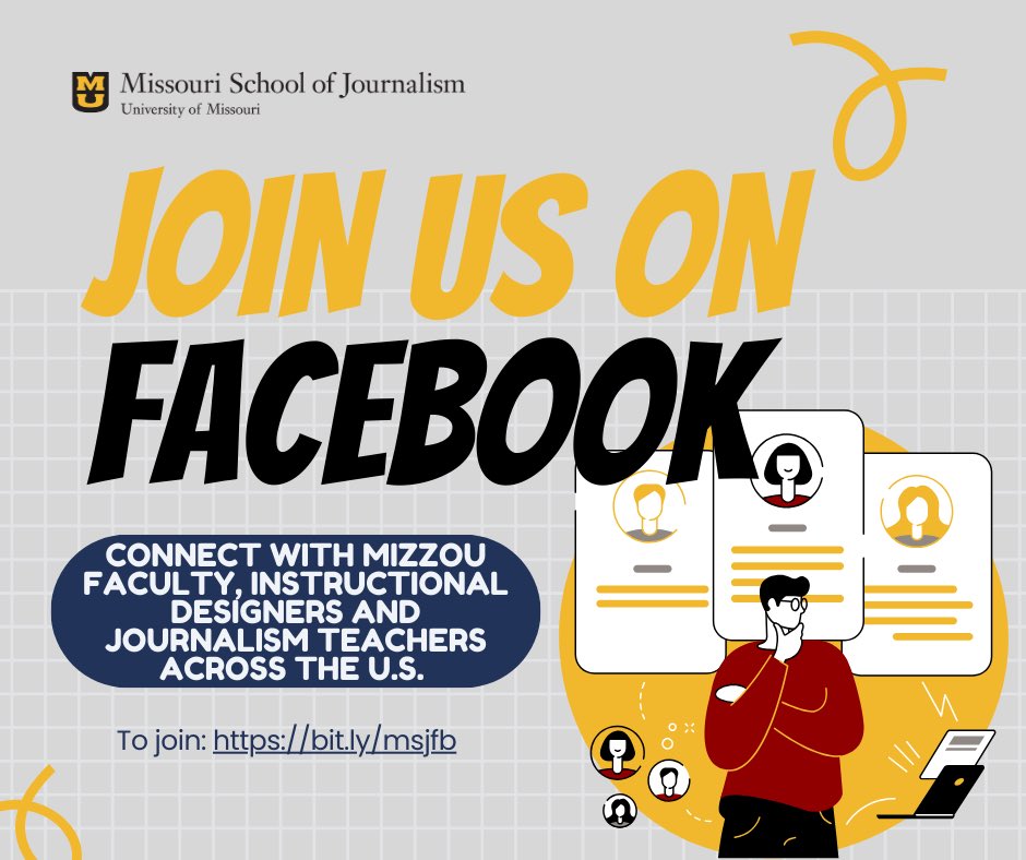 Advisors, check out the Missouri High School Journalism Project on Facebook. This Facebook group features support to help plan and implement engaging lessons in your middle and high school journalism classes.