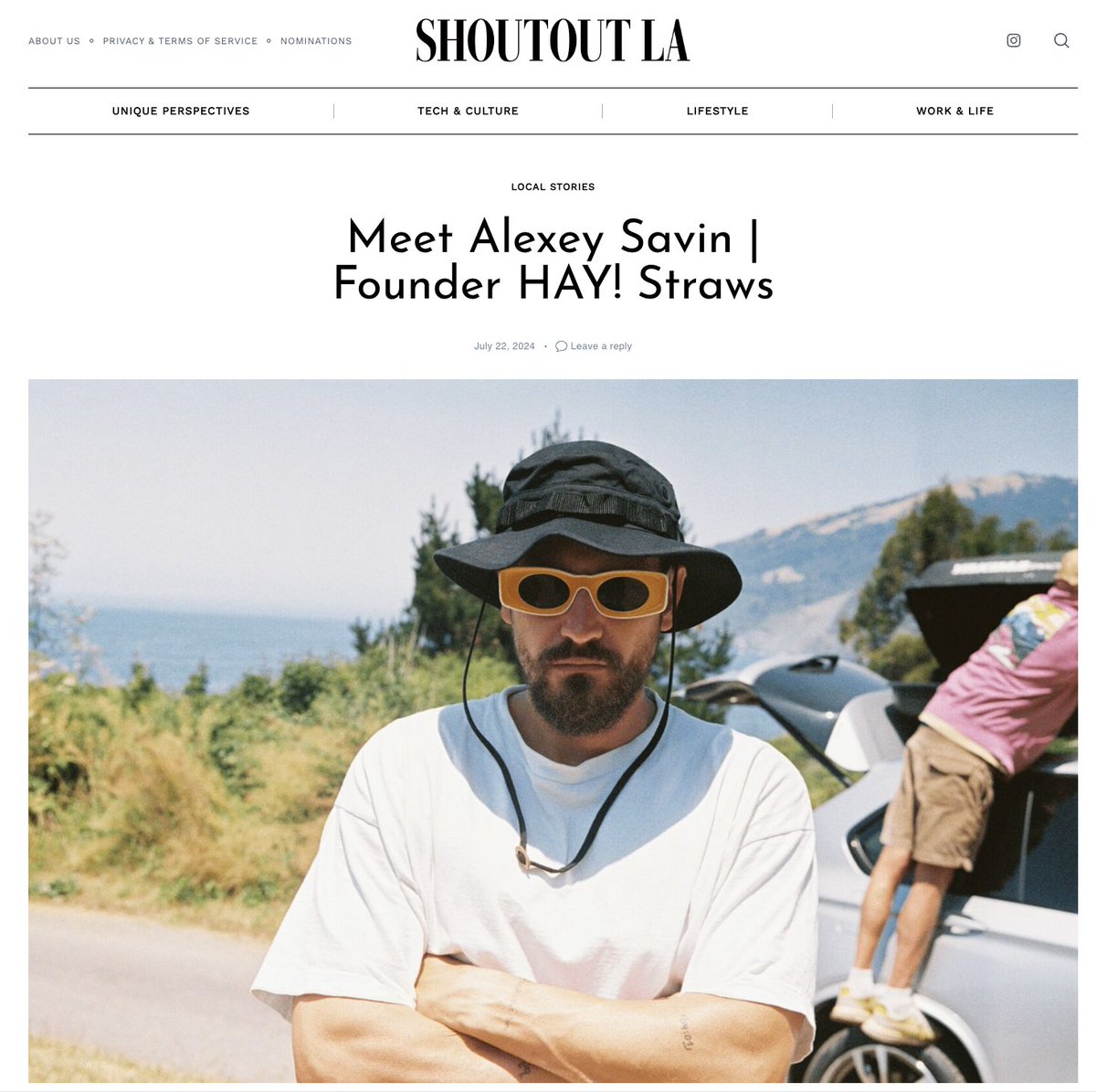 Thanks to <a href="/StyleShoutOutLA/">Style Shout Out</a> for chatting with our founder Alexey and sharing our plastic-free mission👉 shoutoutla.com/meet-alexey-sa…
#haystraws #straws #plasticfree #LosAngeles #worldchanger