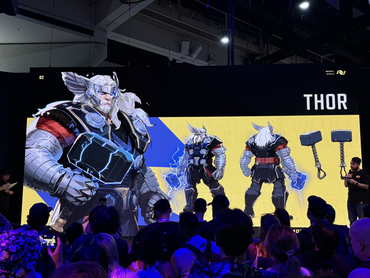 laughingplace's tweet photo. @MarvelRivals Here’s a better look at Thor, who was revealed earlier today for @MarvelRivals! #SDCC2024 https://t.co/oaSYCoBxZg