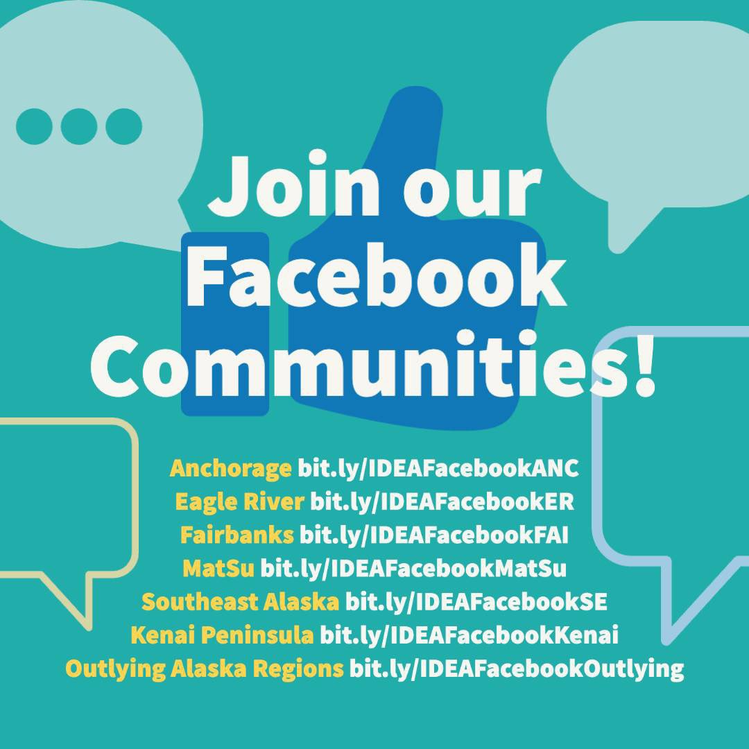 A BIG welcome to all of the new families joining us for the 2024-25 school year!! 

One of the many perks of being enrolled with IDEA is being part of Alaska's largest network of homeschooling families!  

Not only are there endless in-person activities, clubs, workshops, and