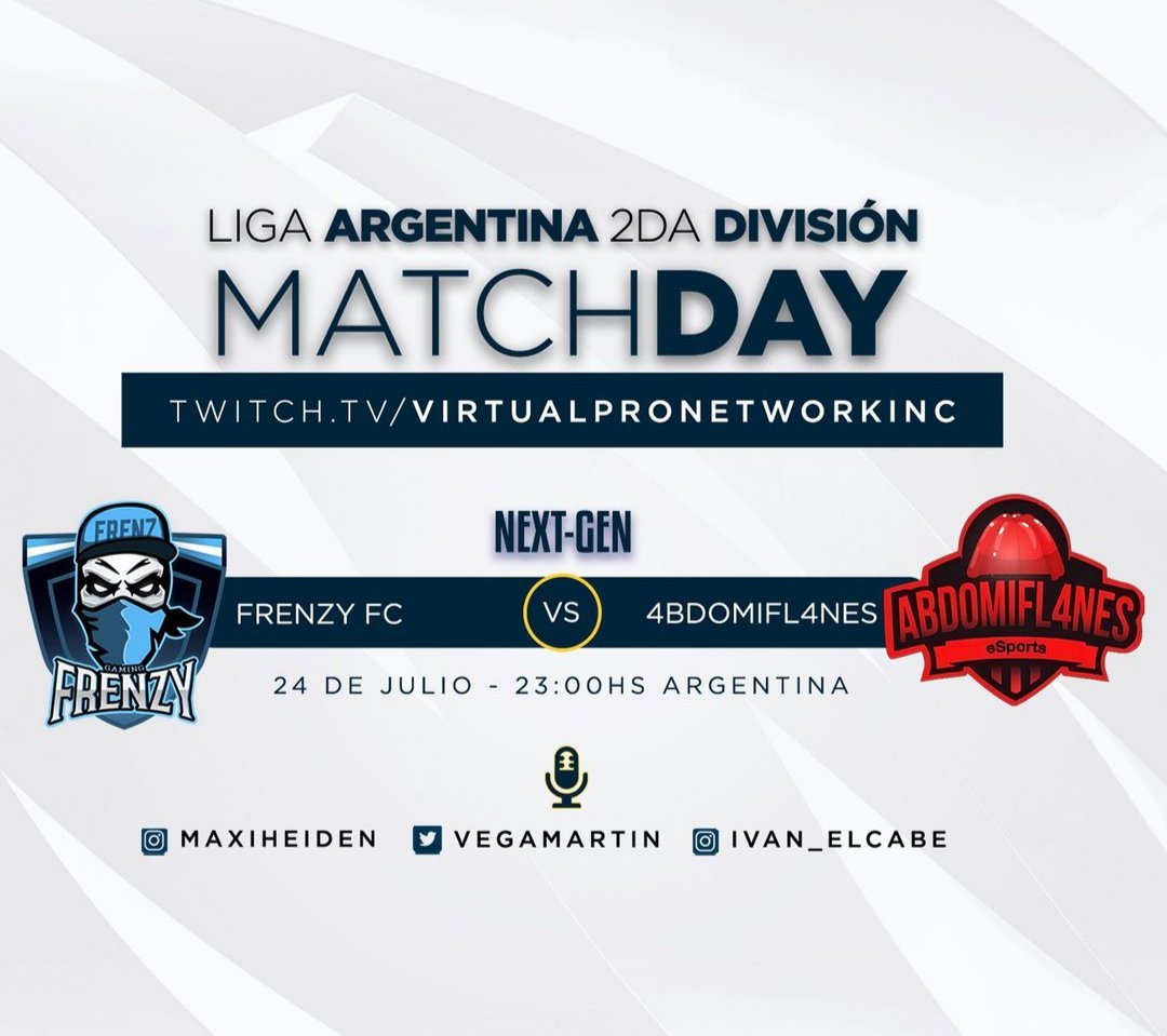 FrenzyFC's tweet image. ES HOY!!!