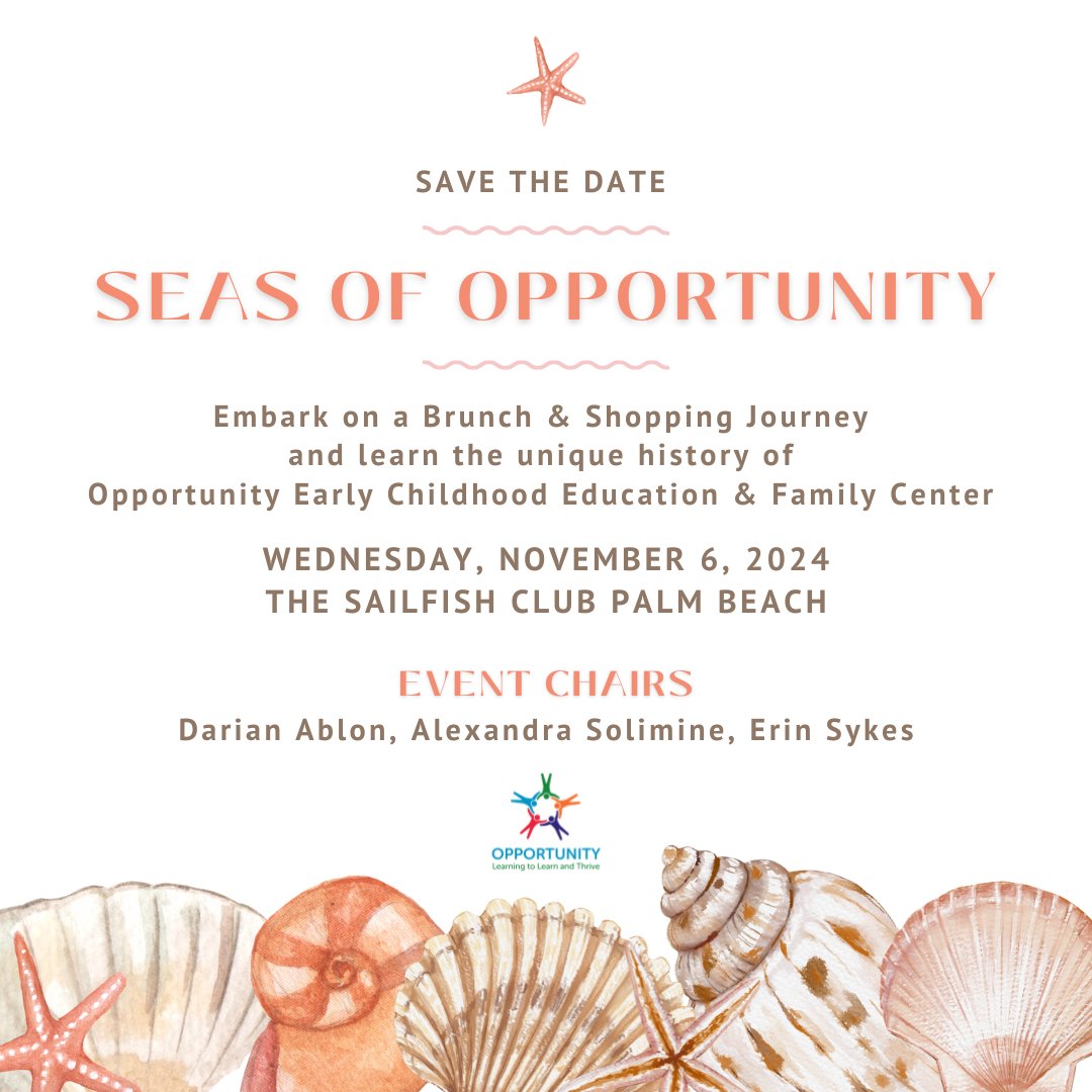AtwaterEvents's tweet image. Join us on November 6th for a nostalgic seaside brunch and experience a curation of ocean treasures in celebration of @Opportunitypbc's history birthed from the sea in 1939. shorturl.at/pmzOy