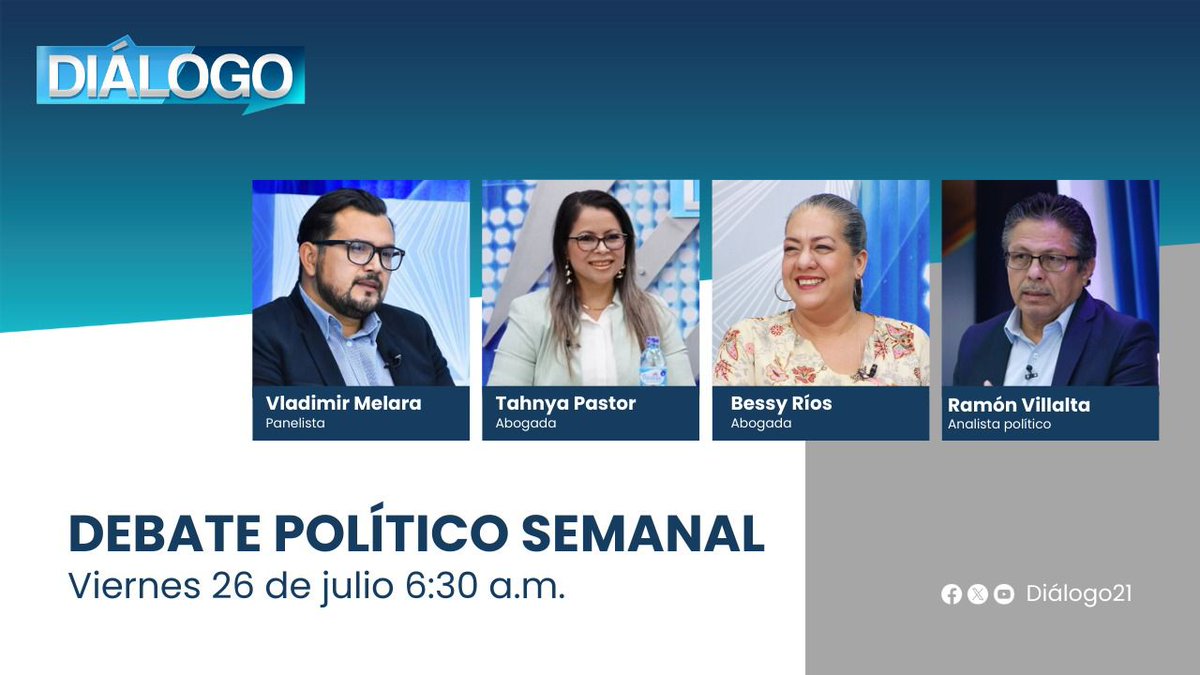 👉Mañana a las ⏰6:30 a.m. el 🎯Lic. Ramón Villalta director ejecutivo de ISD, brindará un 🛑análisis sobre temas de interés nacional, junto con otros invitados, ‼️no te lo pierdas‼️. <a href="/seguidores/">seguidores</a> <a href="/JRamonVillalta/">Ramón Villalta</a>