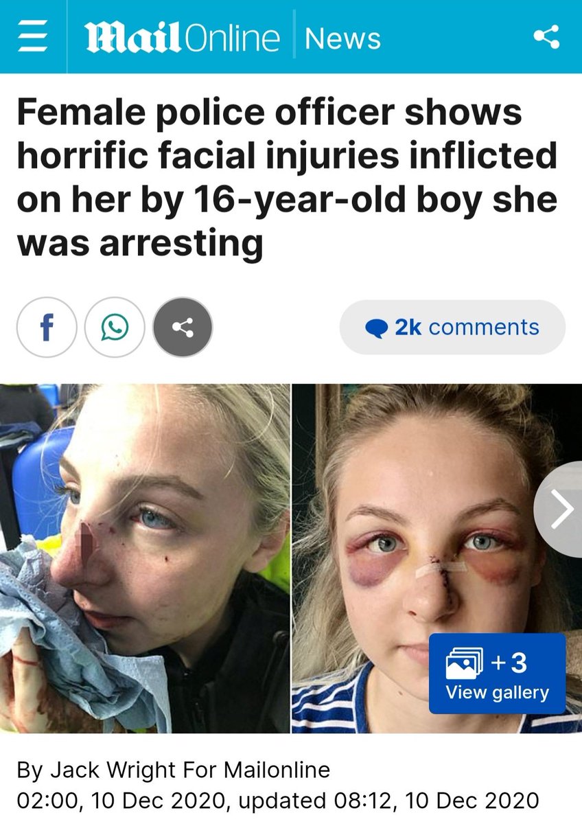 Bushra1Shaikh's tweet image. This image on the left is circulating as the female police officer that was hurt during the Manchester incident.

The right is the truth. From 2020 completely unrelated.

GMP are keeping their evidence close to their chest and now hiding behind being 'investigated'.