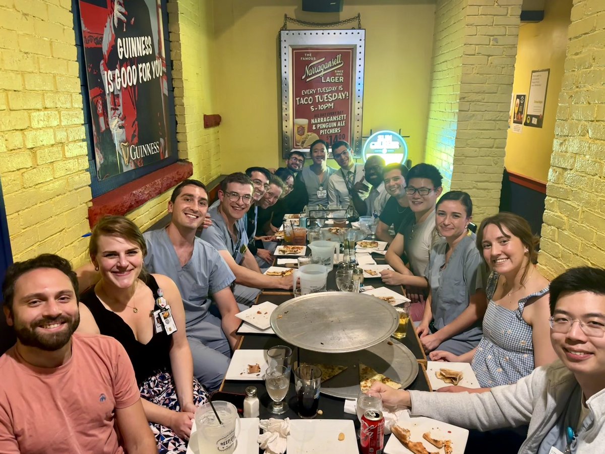 Muhieddine Labban (@mdlabban) on Twitter photo Pizza & beer to celebrate a productive and fun month with our SubIs <a href="/BWHUrology/">Brigham and Women's Hospital Department of Urology</a>
🍕 🍺
Best of luck on your residency applications! 🍀
<a href="/alicjat_med/">Alicja Tomaszewski</a> <a href="/shats_daniel/">Daniel Shats</a> <a href="/MiaSchmolze/">Mia Rose Schmolze</a> <a href="/ThanSKyaw/">Than S. Kyaw, PhD</a> Pizza & beer to celebrate a productive and fun month with our SubIs <a href="/BWHUrology/">Brigham and Women's Hospital Department of Urology</a>
🍕 🍺
Best of luck on your residency applications! 🍀
<a href="/alicjat_med/">Alicja Tomaszewski</a> <a href="/shats_daniel/">Daniel Shats</a> <a href="/MiaSchmolze/">Mia Rose Schmolze</a> <a href="/ThanSKyaw/">Than S. Kyaw, PhD</a>