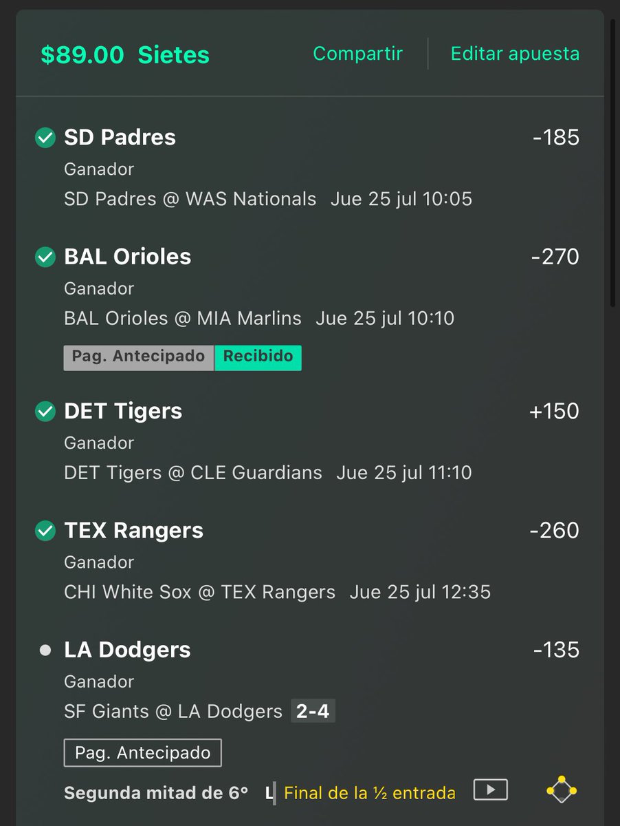 Car1angas00's tweet photo. ALV!!! Parlay +5,000 cobrado✅🔥💸

Por ahí vi a un compa que hace su parlay para la tacoma, si me hubiera contactado estaríamos mañana en la agencia apartando la tacoma 😂😂💸

Pero bueno ya tengo el parlay de mañana  si lo quieren solo repórtense con su 🔄 https://t.co/87otDMOgmK