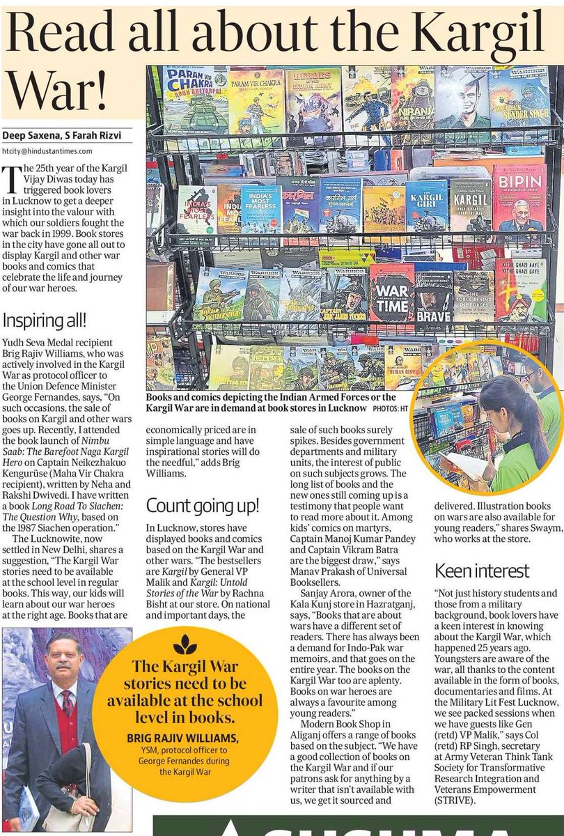 🇮🇳🇮🇳 The saga of the brave soldiers who hoisted the victory flag of India's pride with unparalleled valor and courage will always be remembered. On the 25th Kargil Vijay Diwas, we salute all the brave soldiers. 🇮🇳🙏🏻

#कारगिल_विजय_दिवस
#kargildiwas 
<a href="/UBookseller/">Universal Booksellers</a> <a href="/RaghavPrakash_5/">Raghav Prakash</a>