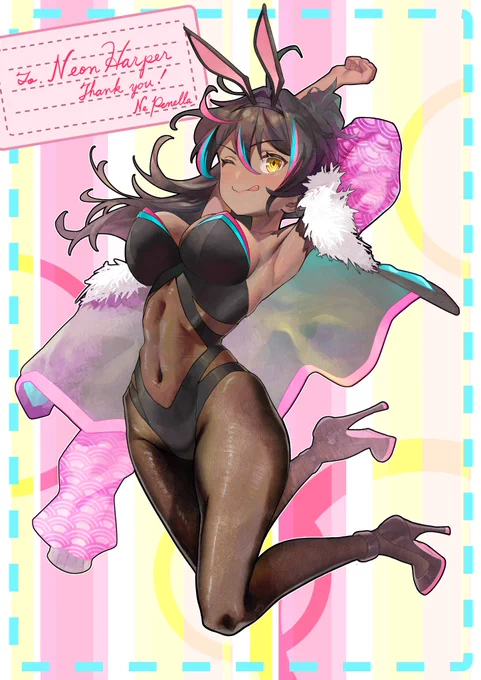 skeb依頼ありがとうございました #neonhart
