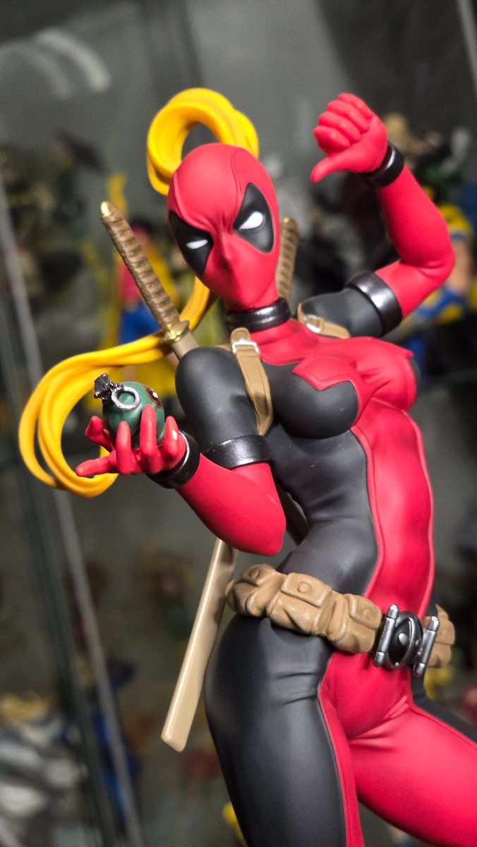 NerdsNeverSleep's tweet photo. Waifu Wednesday! 7/24/24
In honor of Deadpool and Wolverine.
This is, of course, the incredible Lady Deadpool Bishoujo by Kotobukiya
#Deadpool #wandawilson #deadpool3 #Kotobukiya #kotobukiyabishoujo #Bishoujo #marvel #marvelcomics #anime #mcu #ryanreynolds #deadpoolandwolverine https://t.co/ymtiF3fU6j