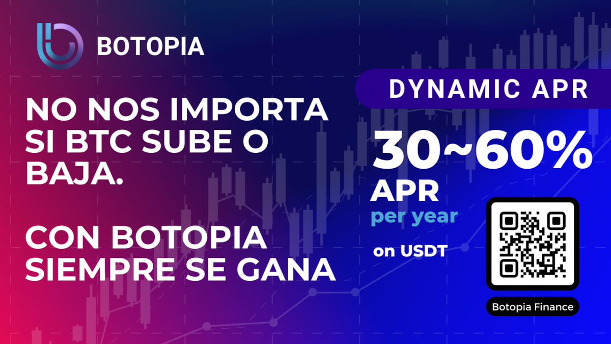 BotopiaFinance's tweet image. 🟣🔵⚪ Que mejor manera de iniciarse en el mercado de las criptomonedas que con la IA de botopia.finance.

Ponga sus #usdt a trabajar en nuestra  plataforma de ingresos pasivos rentables garantizados. 
#FinTech #blockchain #inversión #BTC