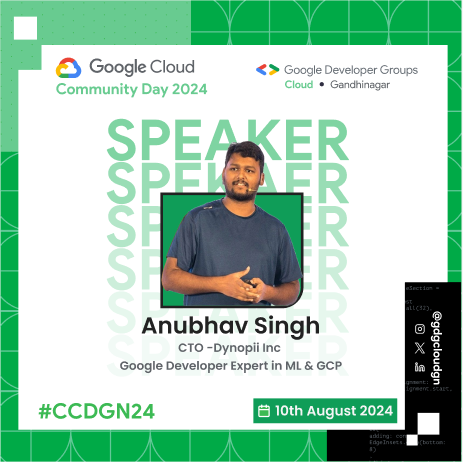GDG Cloud Gandhinagar (@gdgcloudgn) on Twitter photo ๐คSpeaker Spotlight: Anubhav Singh (<a href="/xprilion/">Anubhav Singh</a>) at #CCDGN24๐
Talk: The Rise of Serverless Agents: A Beginner's Guide
โข Co-founder Callchimp.ai
โข GDE in ML & GCP
โข #TEDx Speaker
โข Author of 2 DL Books
๐๏ธSave the date and get tickets: konfhub.com/ccdgn-2024 ๐คSpeaker Spotlight: Anubhav Singh (<a href="/xprilion/">Anubhav Singh</a>) at #CCDGN24๐
Talk: The Rise of Serverless Agents: A Beginner's Guide
โข Co-founder Callchimp.ai
โข GDE in ML & GCP
โข #TEDx Speaker
โข Author of 2 DL Books
๐๏ธSave the date and get tickets: konfhub.com/ccdgn-2024