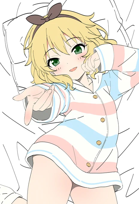ありすちゃんいったん寝かせてジェラピケ桃華ちゃま