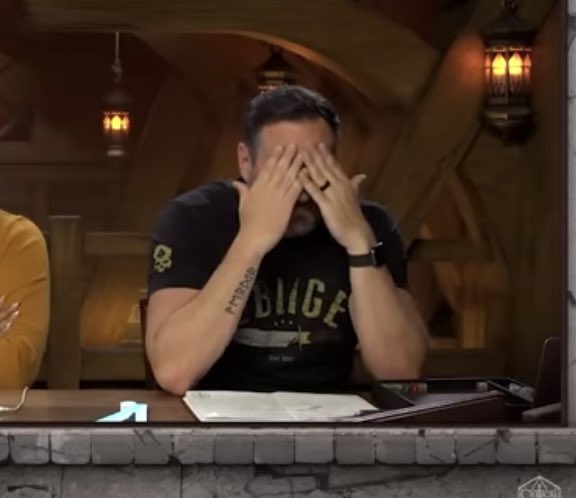 s_raegan's tweet photo. just two players who thought giving their character a family was a good idea during an era titled “calamity” 
#CriticalRoleSpoilers https://t.co/VZIY6f1g0i